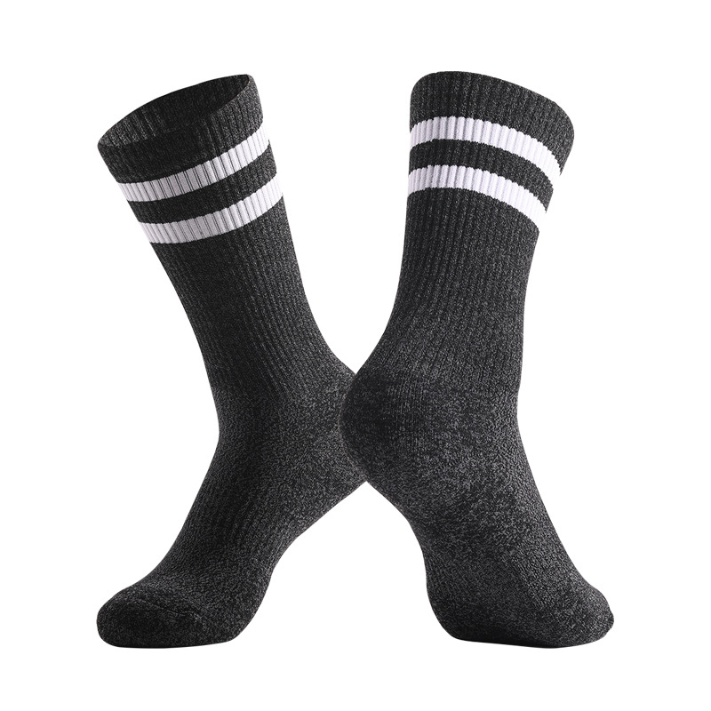 Two Bars Socks Soccer Socks Thick Towel Bottom Breathable Comfortable Football Socks Ankle Compression Scoks